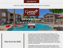 Tablet Screenshot of copper-cove-apartments.com